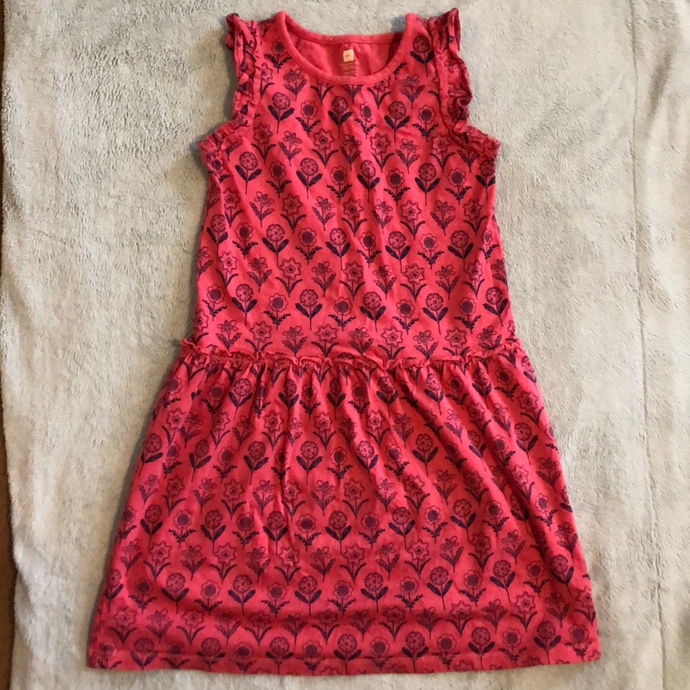 Tea Collection Pink Sleeveless Dress. Size 7